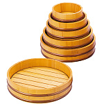 椹色 盛込 桶(目皿付)6寸(W31021)