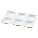 白磁・凛 六つ仕切り(W32266)