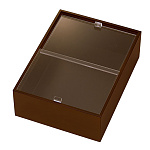 eco2 アクリル蓋付きボックス クリア 深型(小)(W43858)