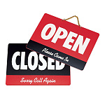 カナデイアンオープンプレート OPEN/CLOSED (W49421)