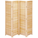 ブラインド衝立 4連 ナチュラル(W51233)