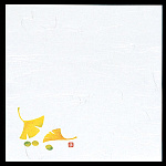 4寸雲竜敷紙(100枚入) ぎんなん(W64424)