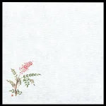 5寸グルメ敷紙 (100枚入) 南天(W64756)