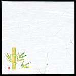 4寸雲竜敷紙(100枚入) 笹竹 (W65109)