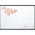 尺3雲竜和紙懐石まっと 枯淡 (100枚入) 紅葉(W65205)