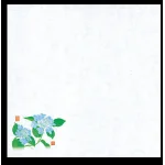 四季耐油天紙(小)(100枚入) 紫陽花(W65480)