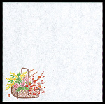 4寸花摘み篭耐油天紙 4寸(100枚入) 早春(W65550)