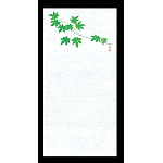 四季 包み焼き紙(100枚入) 青もみじ(W65810)