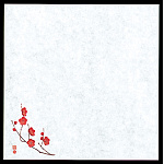 4寸御所の花 耐油天紙(100枚入) 梅(W65815)