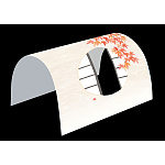 月見窓ドーム掛紙 (100枚入) 赤もみじ(W66234)