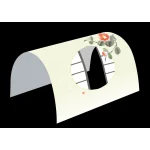 月見窓ドーム掛紙 (100枚入) 椿(W66235)