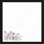 花宴耐油天紙 (100枚入) 菖蒲 4寸(W68607)