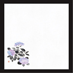 花宴耐油天紙 (100枚入) 紫陽花 4寸(W68611)