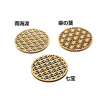 ひのき細密コースター 七宝(EXP塗装付)(W16258)