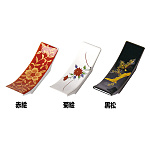 陶器反型箸置 赤絵(W15587)