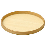 白木丸盆 8寸 (W17285)