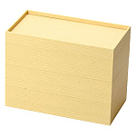 紙製長角重 木目 3段(W22665)