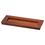 木製珍味用長角トレイ ブラウン(小)(W27189)