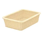 高品質籐・脱衣篭 長角 ナチュラル(W50792)
