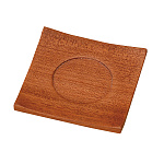 木製ミニ茶托 マホガニー(W51029)