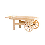 HP マルシェ平台 木製車輪付 無塗装(W55777)