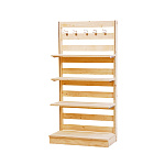 HPシステムゴンドラ什器 片面H1800 ステージ仕様(無塗装)(W55925)