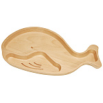 木製キッズトレイ くじら(W79404)