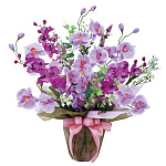 光触媒 人工観葉植物 造花 ツインコチョウラン (高さ60cm)