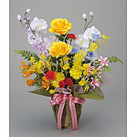 光触媒 人工観葉植物 造花 開運8色フラワー (高さ57cm)