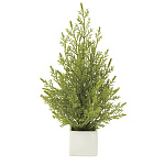 光触媒 人工観葉植物 造花 ミニゴールドクレスト(ポリ製) (高さ31cm)