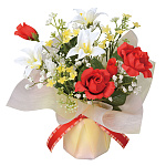 光触媒 人工観葉植物 造花 アミリ― (高さ25cm)