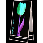 バリウススタンド看板 アルミ複合板タイプ ブラック 両面タイプ 900×1800 (BVASKAP-900X1800R)