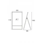 ■A1サイズ・片面の寸法図