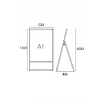 ■A1サイズ・片面の寸法図