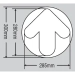 ■寸法図/床面貼付蓄光ステッカー