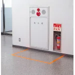 ■蛍光テープ 使用例(色・幅はご確認下さい)