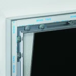 ■本体フレームに面板を両面テープ(付属)止め