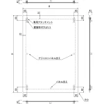 ■詳細寸法図(タテ設置)