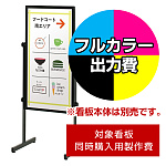 傾斜地対応スタンド PLT-45S用印刷制作費 IJ出力＋UVマットラミネート加工込 【両面印刷】 ※看板本体別売