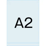 アンダーバー付アクリル板 (マグネジ看板用オプションパーツ) A2 (PSMNAC-A2)