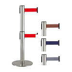 テラモト製 2段式ダブルベルトパーテーション