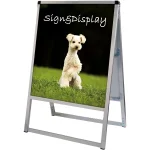 バリウススタンド看板 アルミ複合板タイプ シルバー