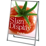 バリウススタンド看板 アルミ複合板タイプ シルバー