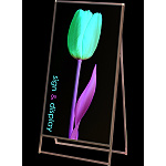 バリウススタンド看板 アルミ複合板タイプ シルバー 900×1800 片面タイプ (VASKAP-900X1800K)