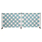 ■本体(1面用)×1台と連結パーツ×1台の2連結横並びの例