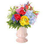 光触媒 人工観葉植物 造花 ビタミンローズ (高さ21cm)