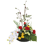 光触媒 人工観葉植物 造花 華やか (高さ59cm)