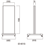 ■クロスオーバー D6015 寸法図