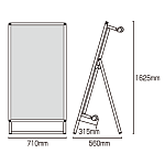 ■寸法図：サポートサインスマート ストレッチャータイプ