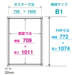 ■寸法図：B1サイズ